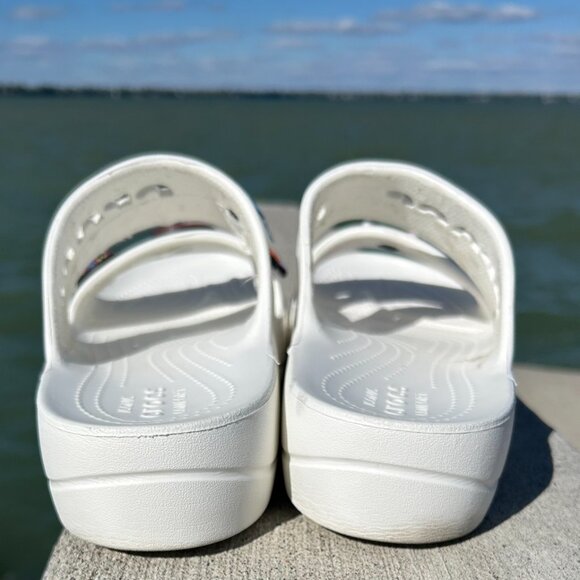 Crocs Baya Platform Slide Sandal Women Sz 10 - Picture 5 of 7